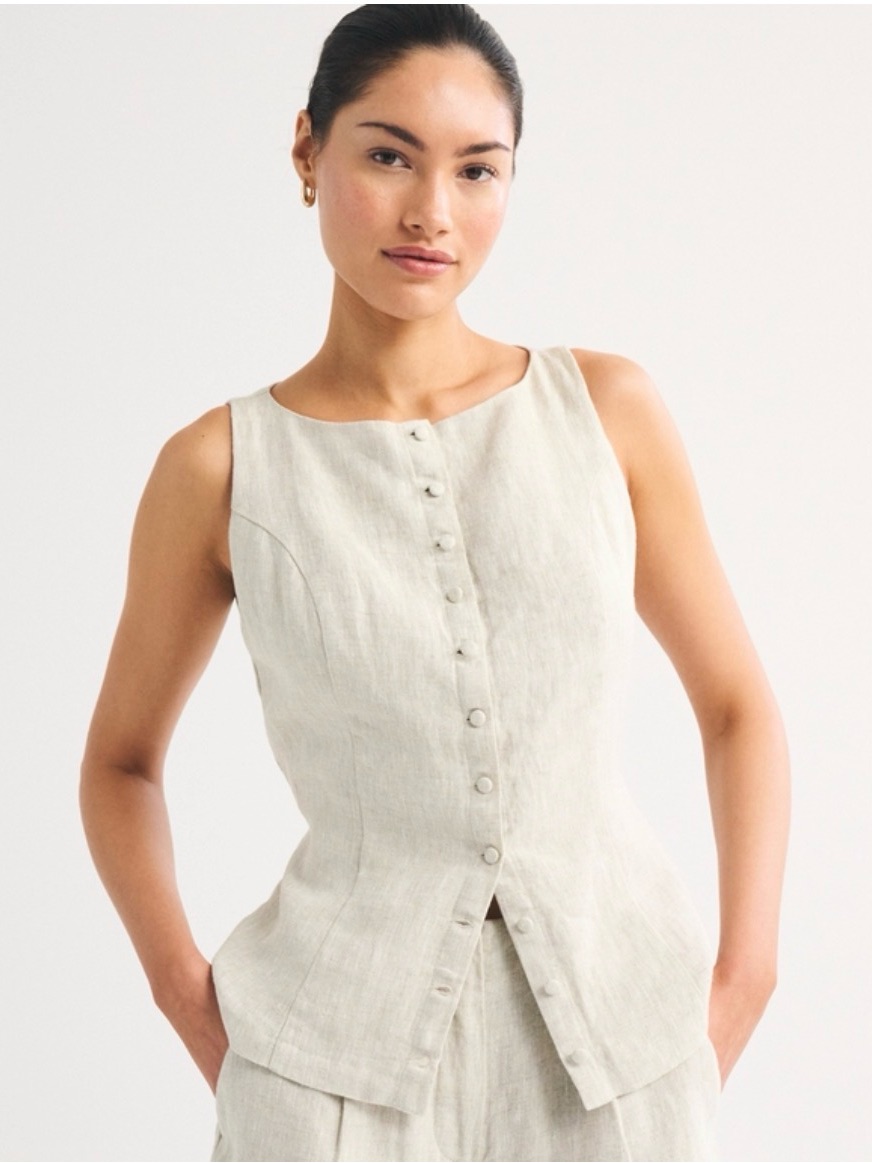 Abercrombie 100% Linen Matching Set